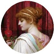 John William Godward Chloris  A Summer Rose oil on canvas